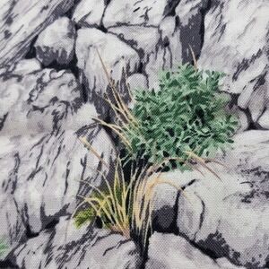 Makower UK Cotton Fabric Rockface Scenic Print Sewing Quilting 1‎ YARD